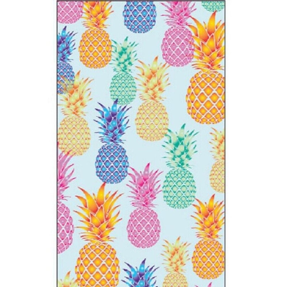 New Colorful Pineapple Beach Towel Cotton Bath Pool GIFT Fruit Pineapples Pastel
